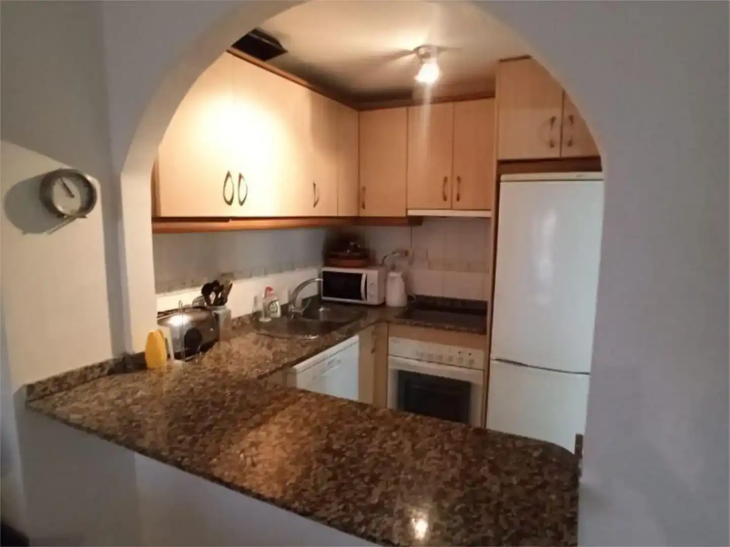 Cocina de Dúplex en venta en Los Alcázares con Aire acondicionado, Jardín privado y Piscina