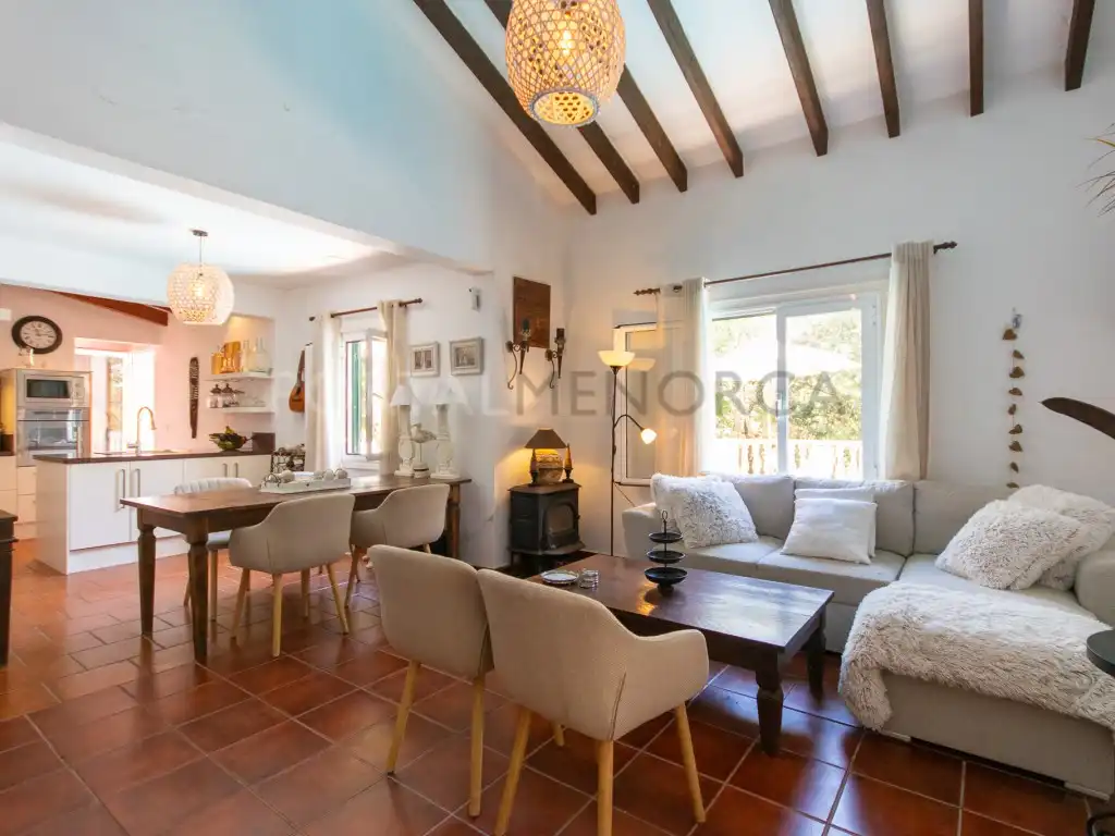 Sala d'estar de Casa o xalet en venda en Es Mercadal amb Aire condicionat i Piscina