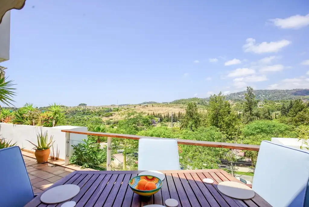 Terraza de Apartamento en venta en Marbella con Aire acondicionado, Amueblado y Horno