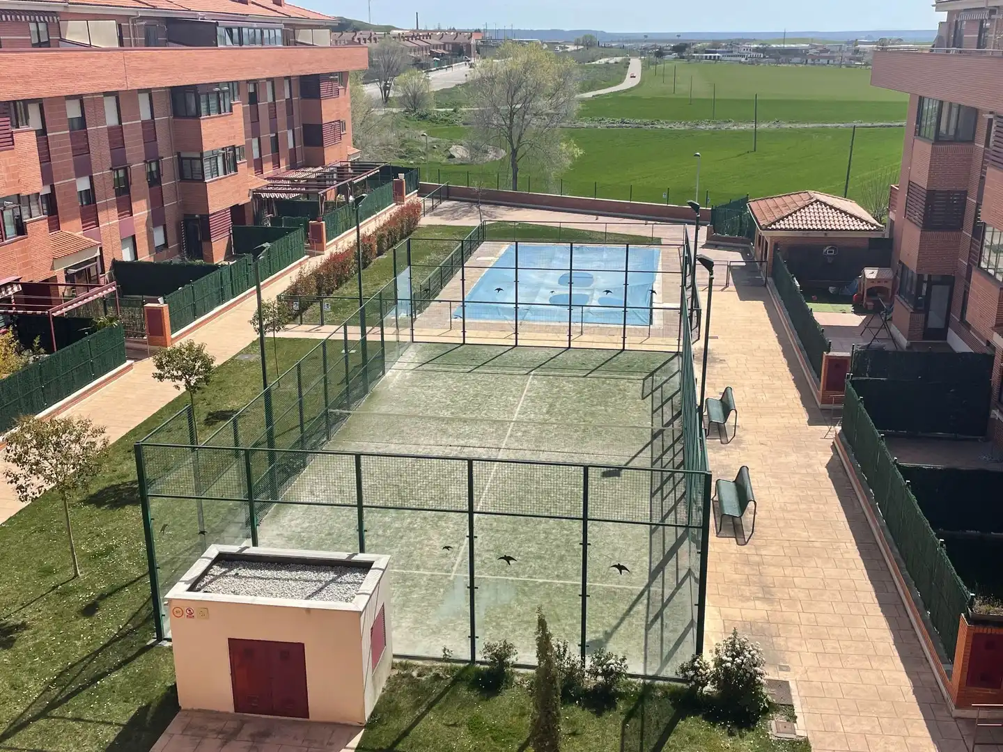 Swimming pool of Flat for sale in Cistérniga  with Heating, Storage room and Furnished