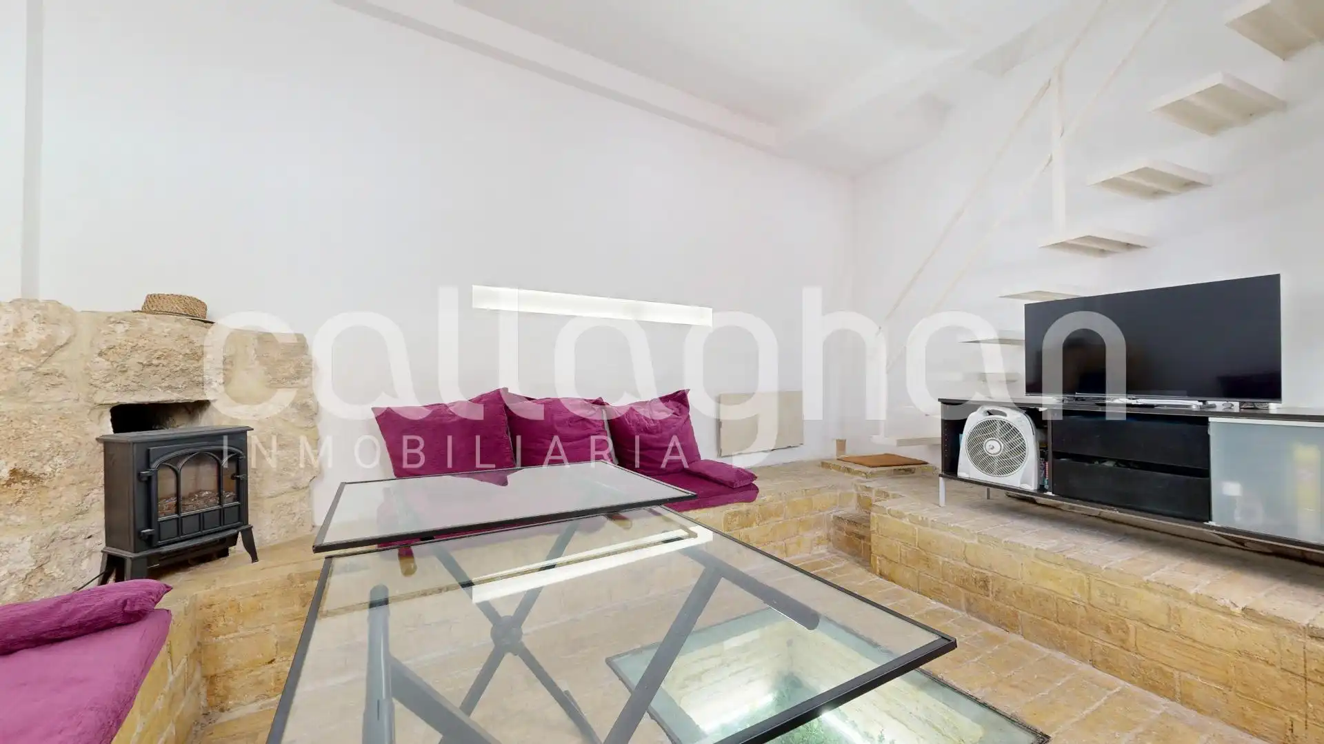 Sala d'estar de Dúplex en venda en Valencia amb Aire condicionat, Calefacció i Terrassa