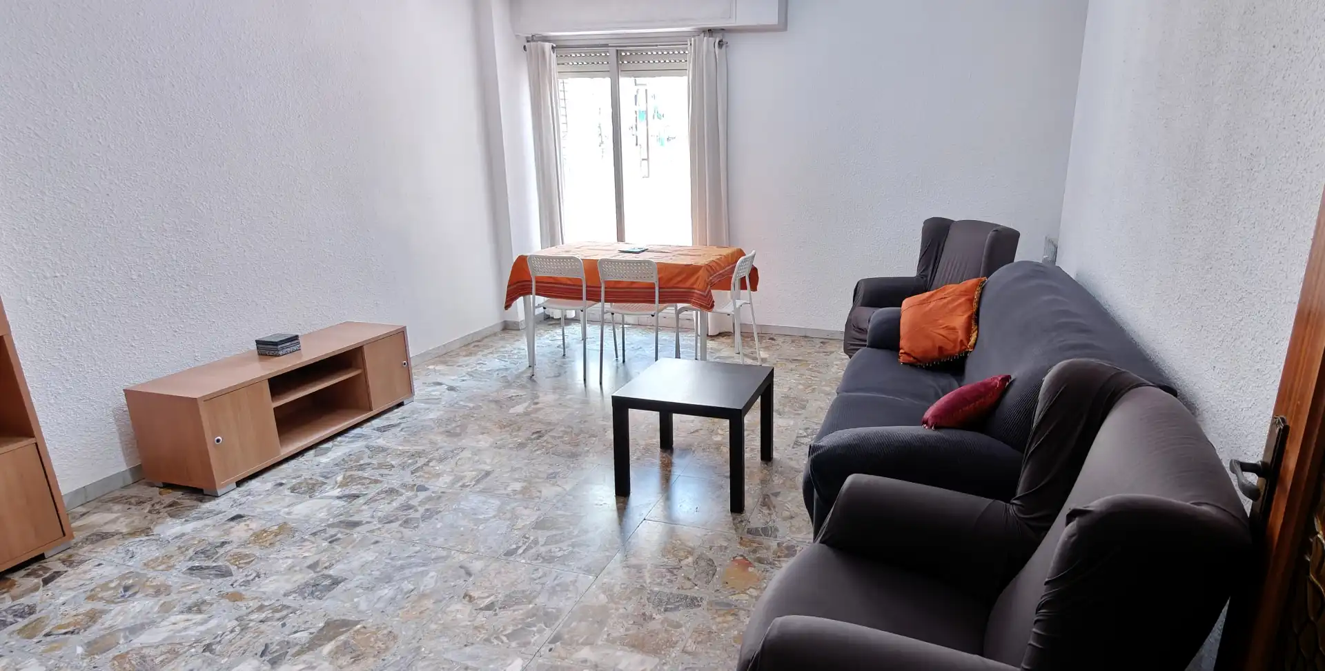 Wohnzimmer von Wohnung zur Miete in Zaragoza mit Heizung, Terrasse und Möbliert
