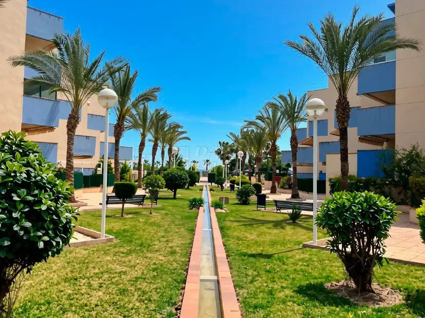 Außenansicht von Wohnungen zur Miete in Orihuela mit Klimaanlage, Terrasse und Schwimmbad