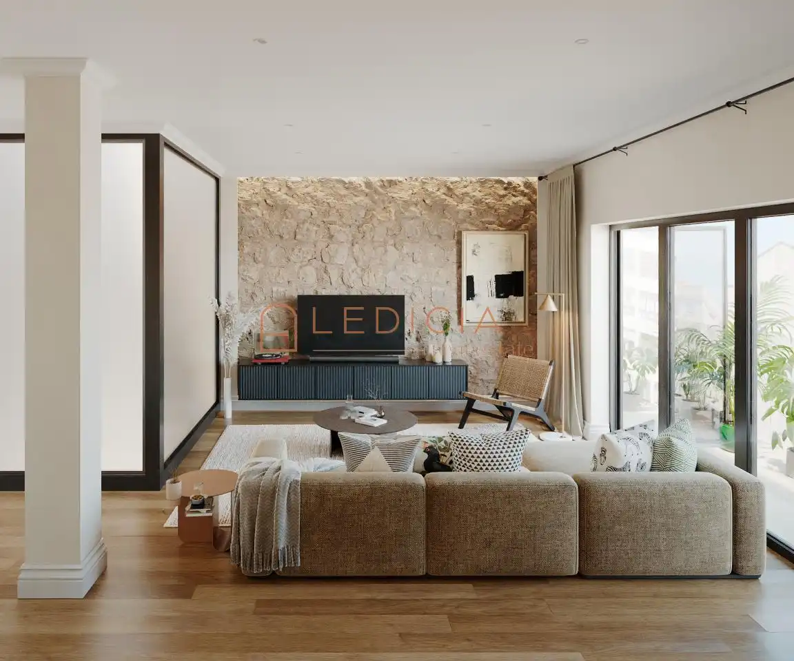 Wohnzimmer von Maisonette zum Verkauf in Vigo  mit Klimaanlage, Heizung und Terrasse