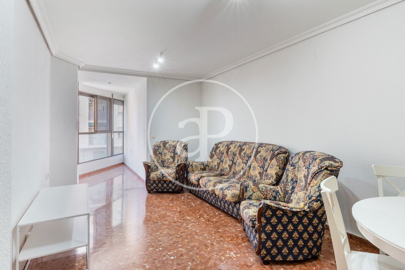 Living room of Flat to rent in  Valencia Capital  with Heating, Furnished and Balcony