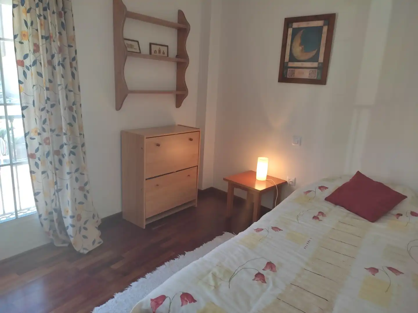Schlafzimmer von Wohnungen zur Miete in Badajoz mit Klimaanlage, Heizung und Parkett