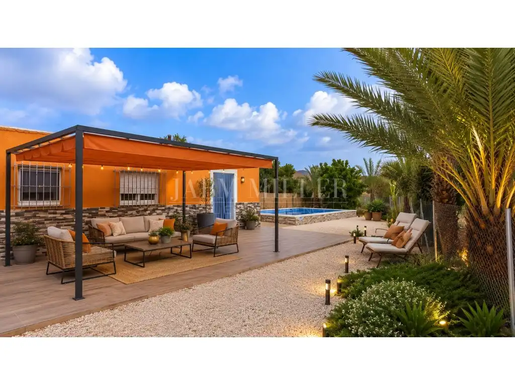Terrassa de Finca rústica en venda en Alicante / Alacant amb Aire condicionat, Jardí privat i Terrassa