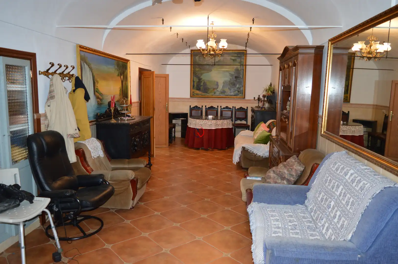 Wohnzimmer von Country house zum Verkauf in Hornachos mit Möbliert