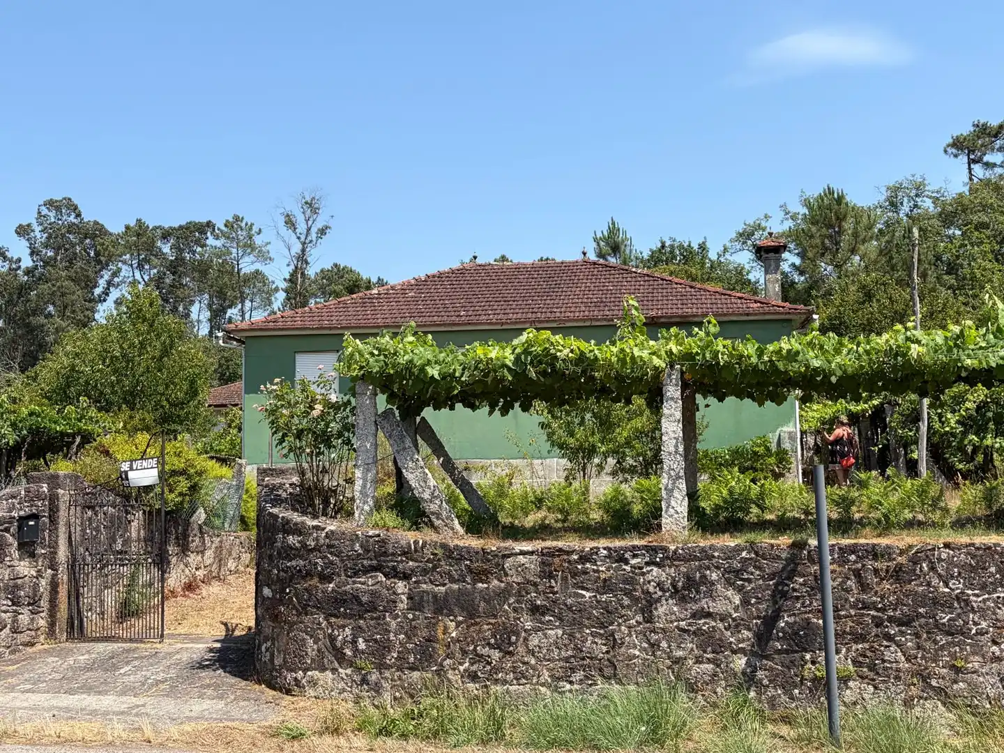 Vista exterior de Casa o xalet en venda en Salvaterra de Miño amb Jardí privat i Parquet