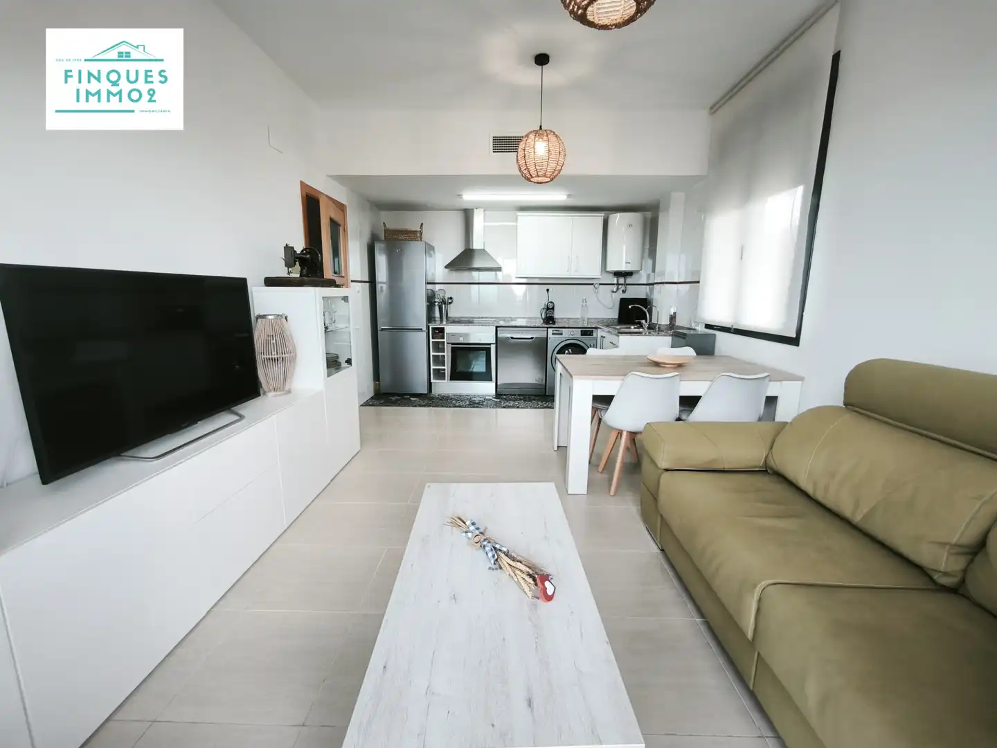 Sala d'estar de Apartament en venda en La Ràpita amb Aire condicionat, Terrassa i Balcó
