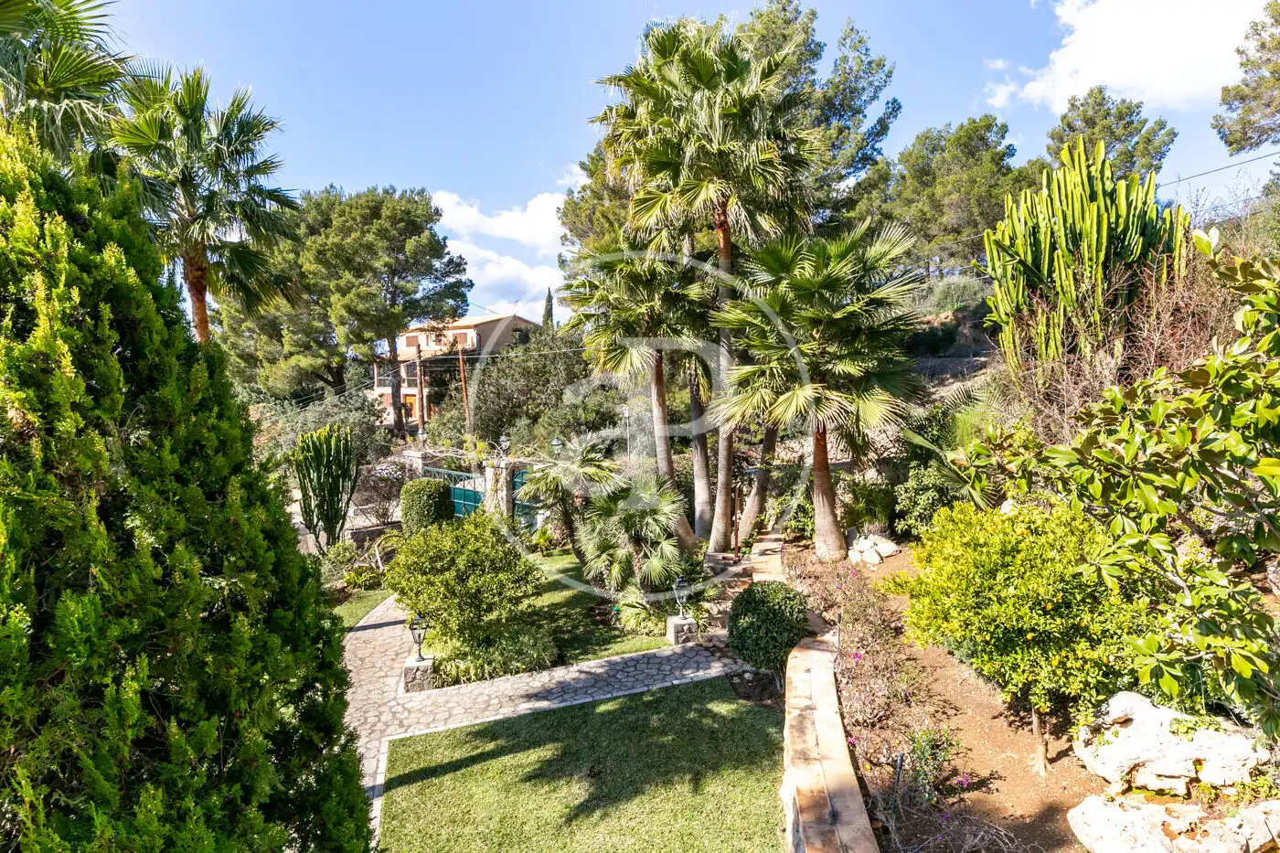 Garden of Houses for rent in Bunyola  with Air Conditioner, Heating and Private garden