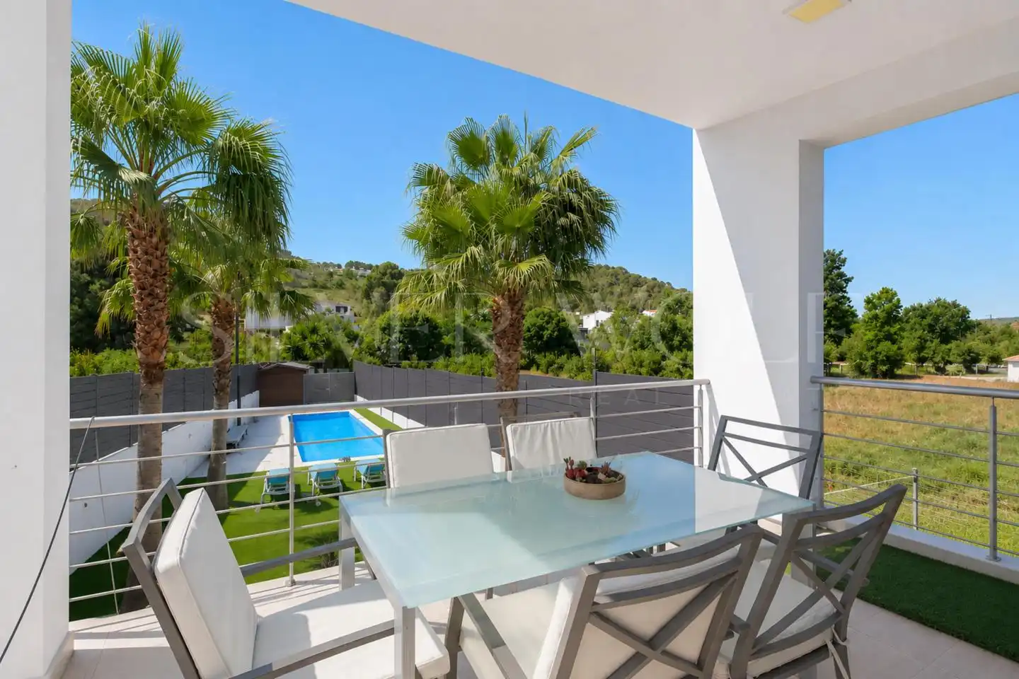 Terrassa de Casa o xalet en venda en Sant Pere de Ribes amb Aire condicionat, Jardí privat i Traster