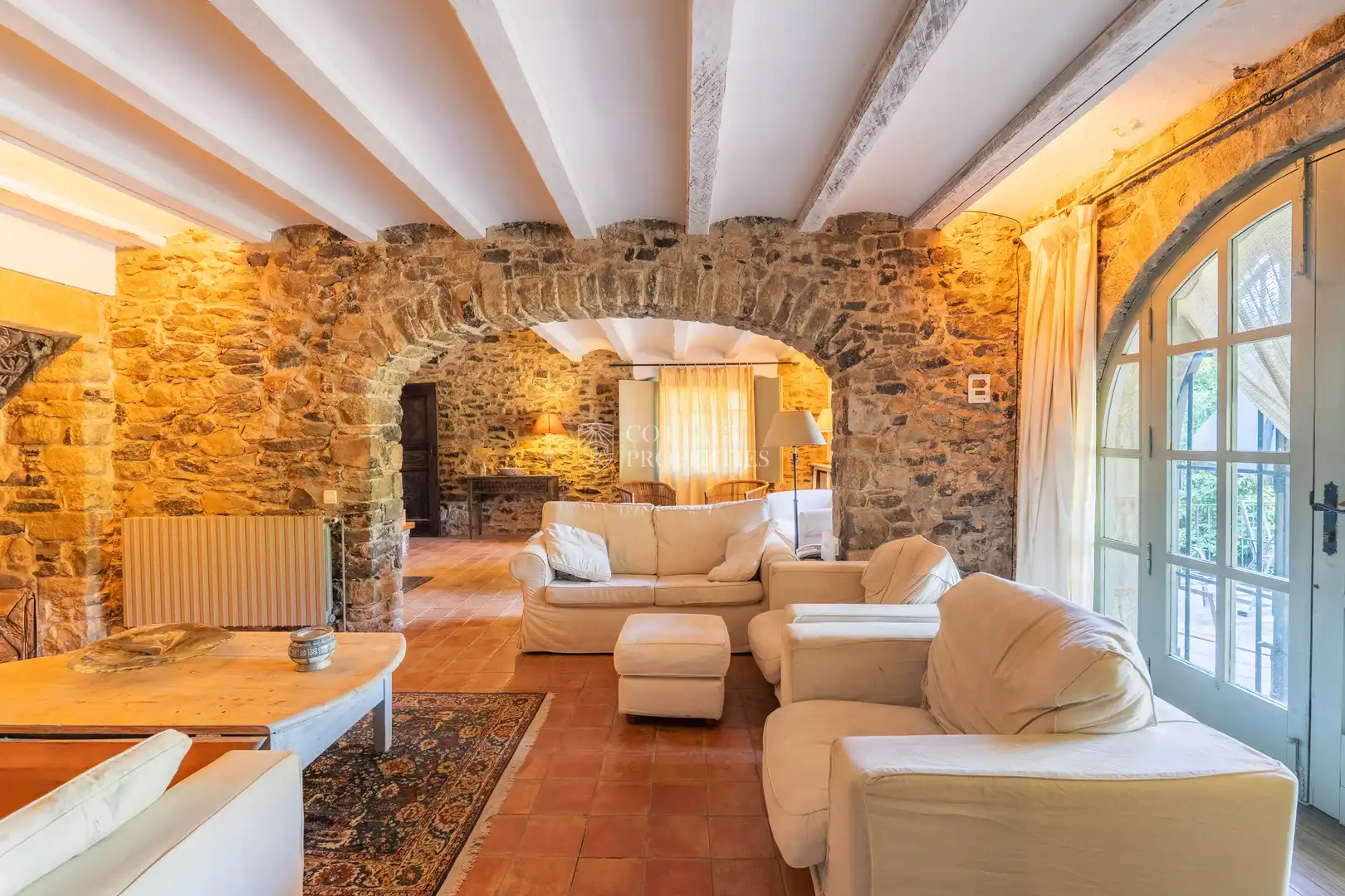 Living room of Country homes for sale in Foixà  with Air Conditioner, Private garden and Swimming Pool