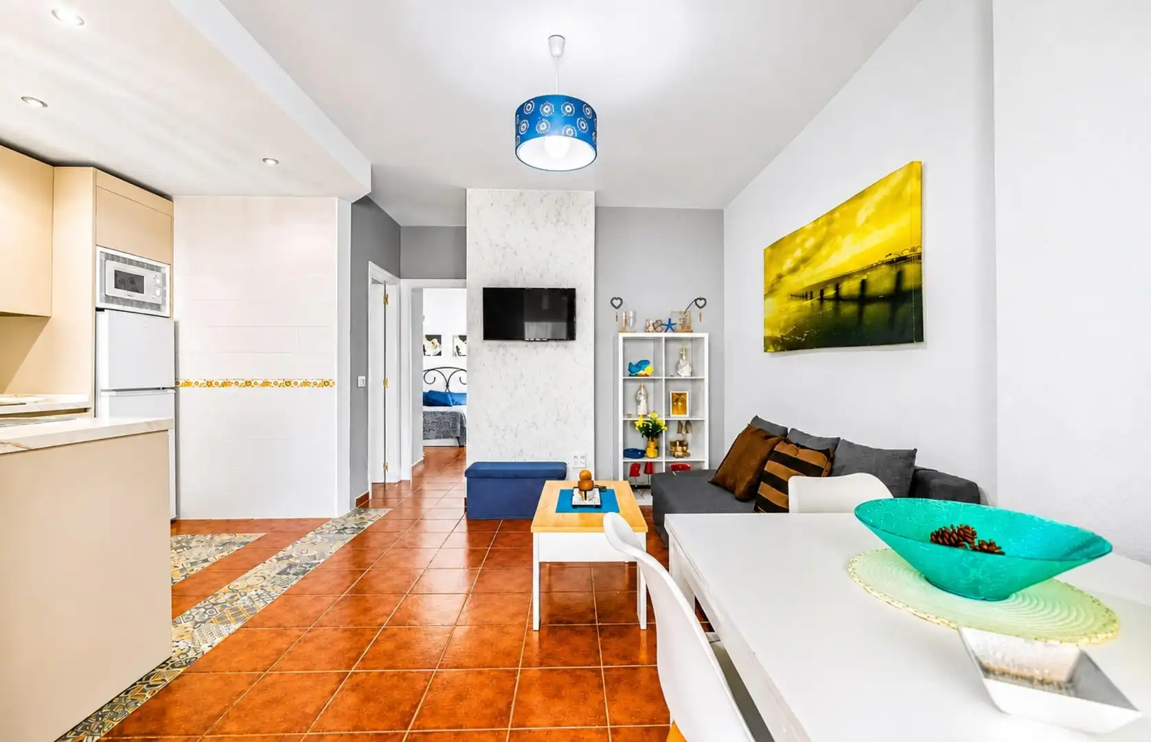 Sala de estar de Apartamento en venta en Chiclana de la Frontera con Aire acondicionado, Jardín privado y Terraza
