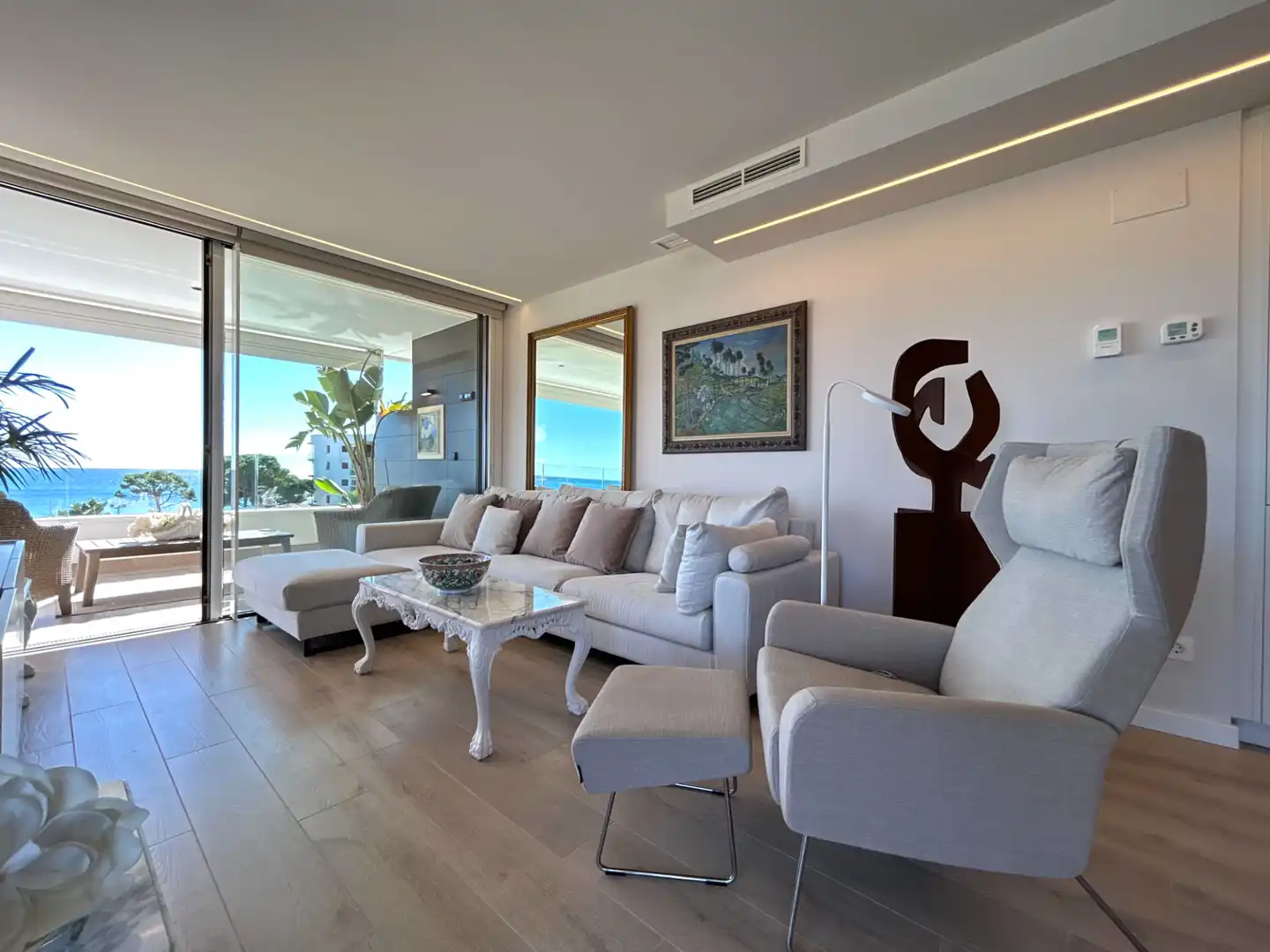 Sala d'estar de Àtic en venda en Cambrils amb Aire condicionat, Piscina i Moblat