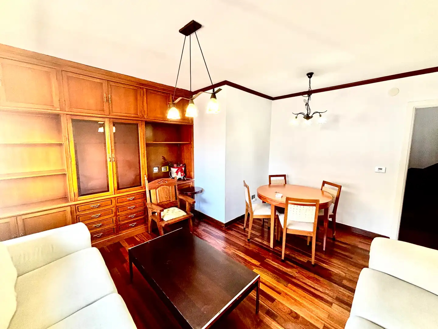 Wohnzimmer von Maisonette zum Verkauf in Lugo mit Heizung, Parkett und Terrasse