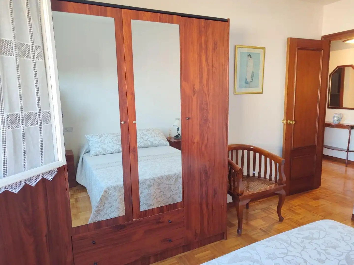 Bedroom of Flat for rent in Oviedo   with Heating and Furnished