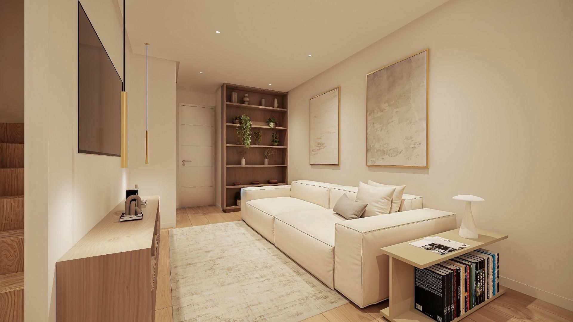 Living room of Attic for sale in  Sevilla Capital  with Parquet flooring and Terrace
