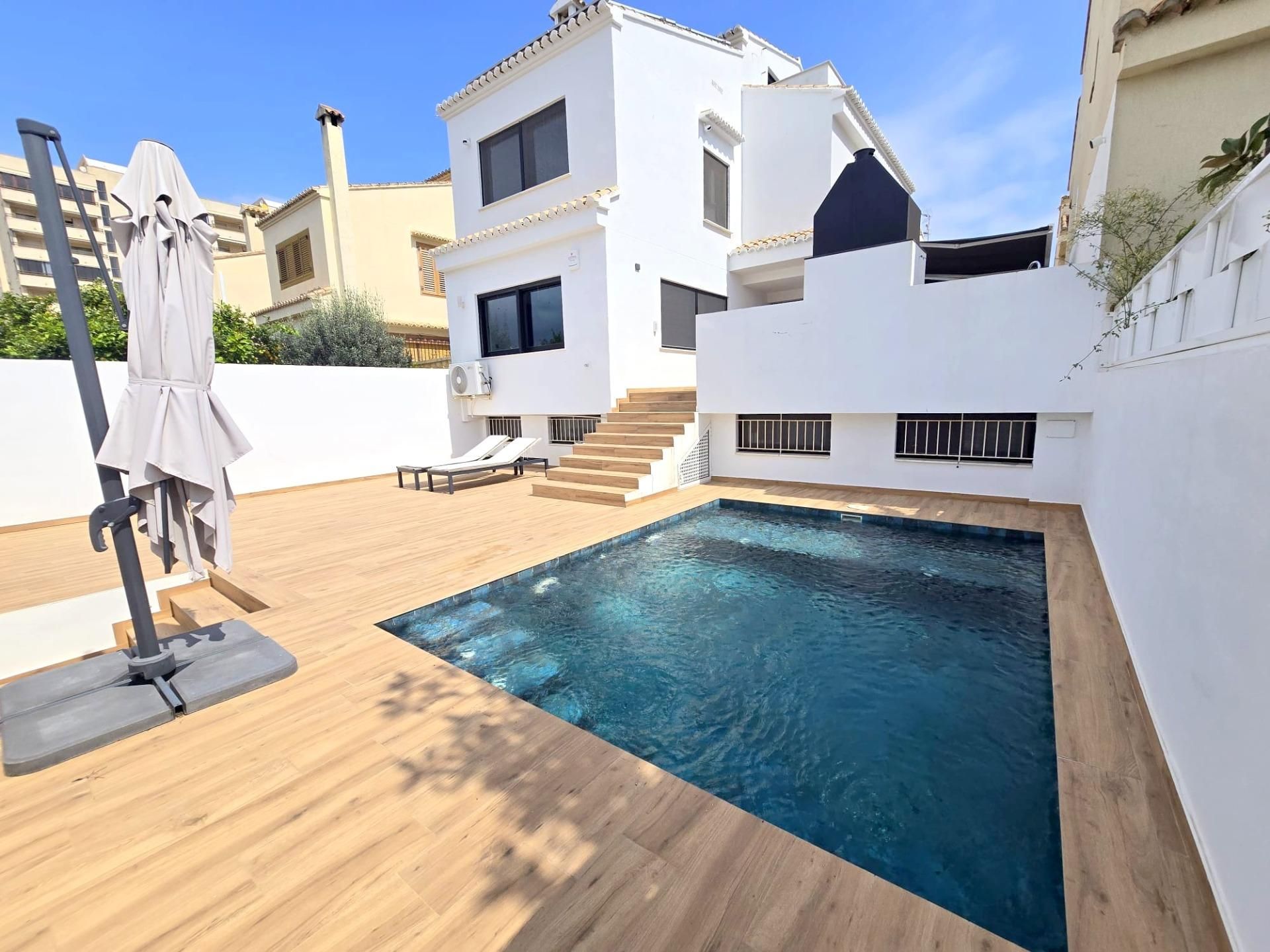 Piscina de Casa adosada en venta en Gandia con Jardín privado, Terraza y Piscina