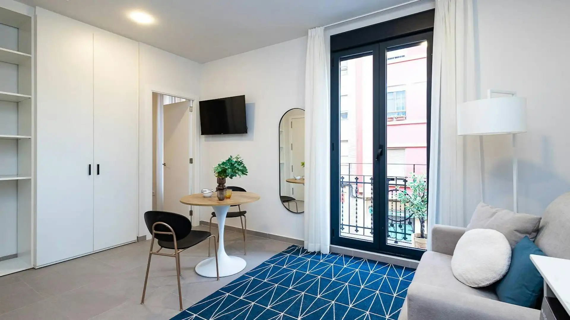 Terraza de Piso de alquiler en Valencia con Aire acondicionado, Calefacción y Amueblado