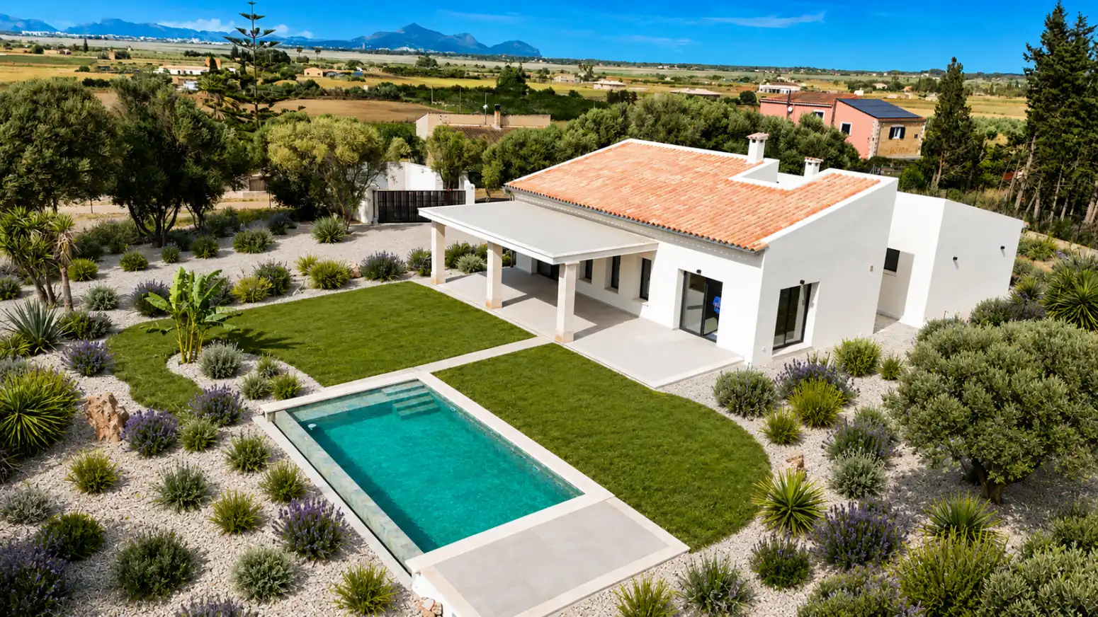 Exterior view of Houses for sale in Muro  with Air Conditioner, Heating and Private garden