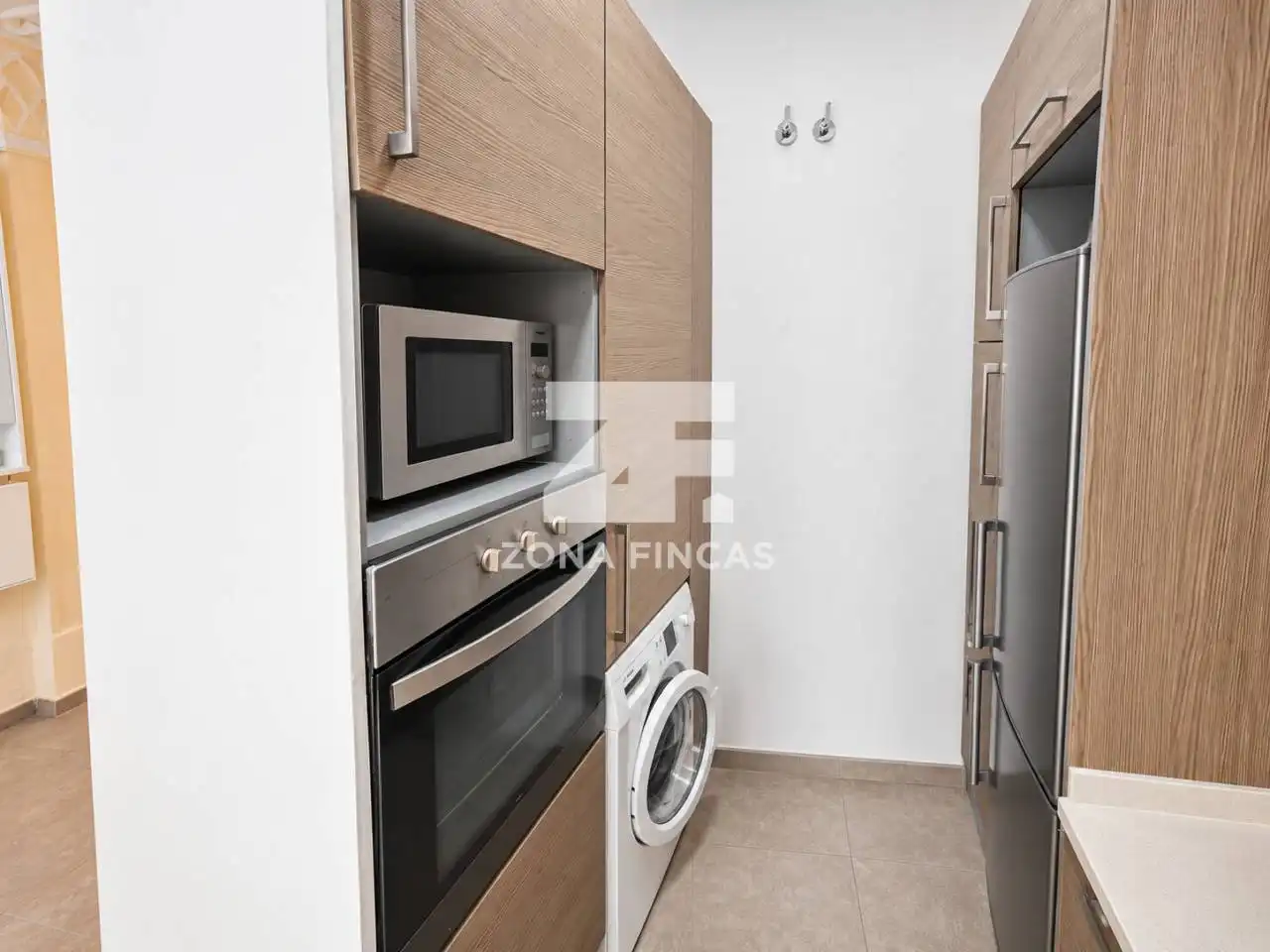 Küche von Wohnung zum Verkauf in Badalona mit Klimaanlage, Heizung und Terrasse