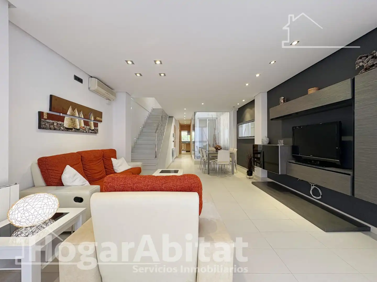 Wohnzimmer von Haus oder Chalet zum Verkauf in Cullera mit Klimaanlage, Terrasse und Abstellraum