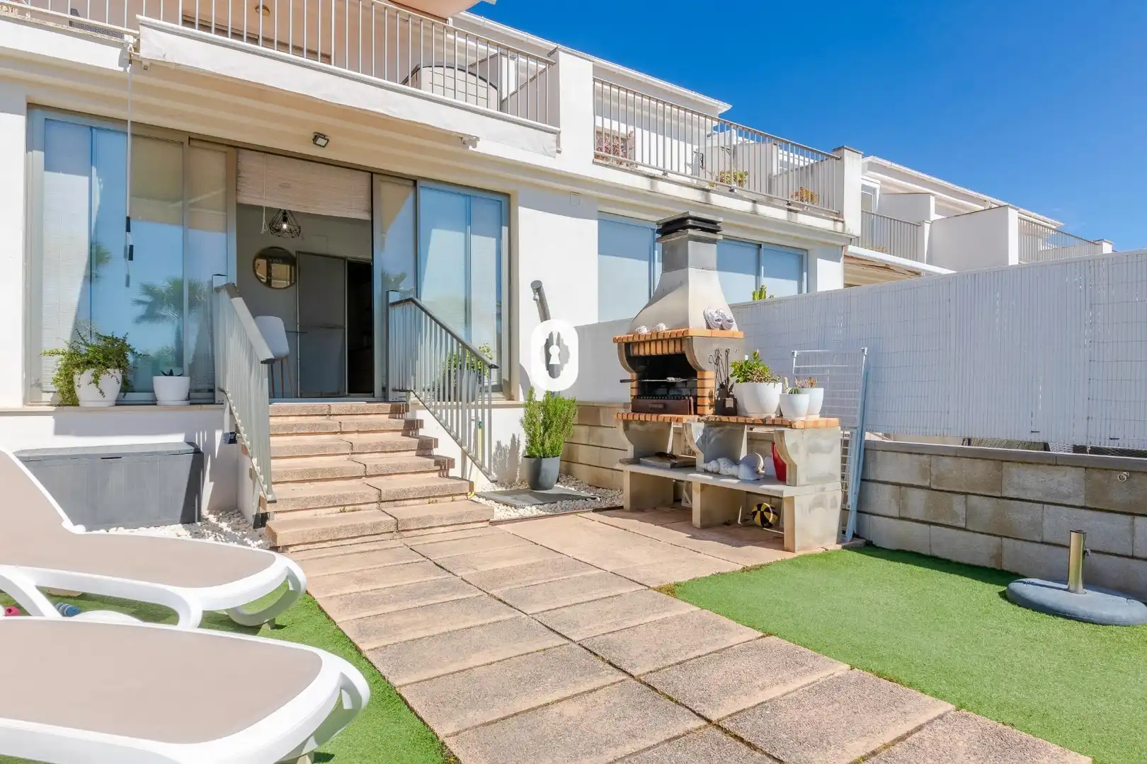 Terrassa de Casa adosada en venda en Sa Pobla amb Aire condicionat, Jardí privat i Parquet
