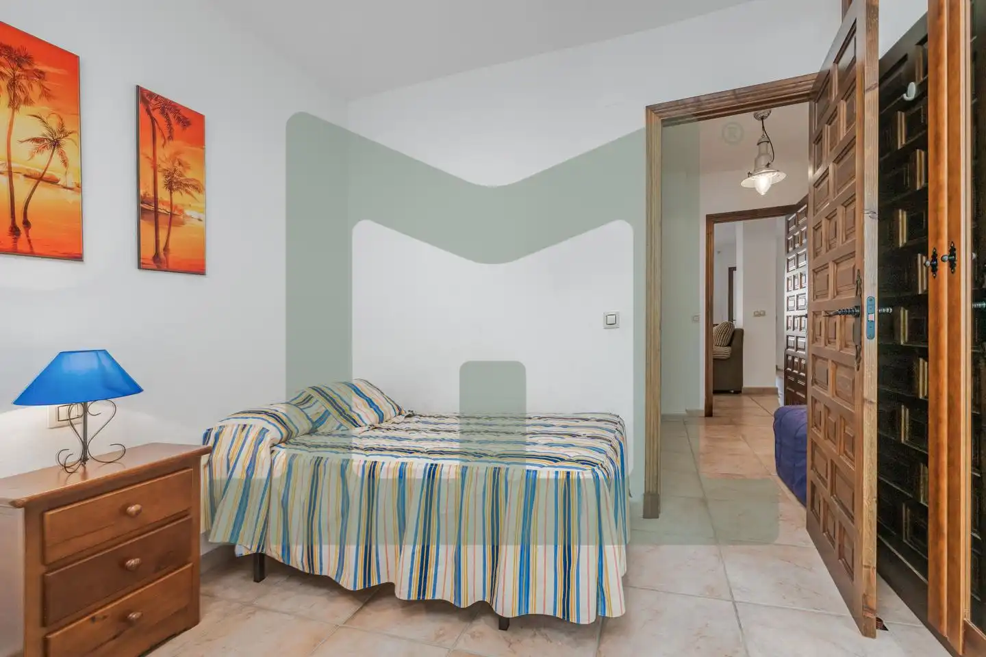 Schlafzimmer von Wohnung zum Verkauf in Zahara de los Atunes mit Klimaanlage, Terrasse und Abstellraum