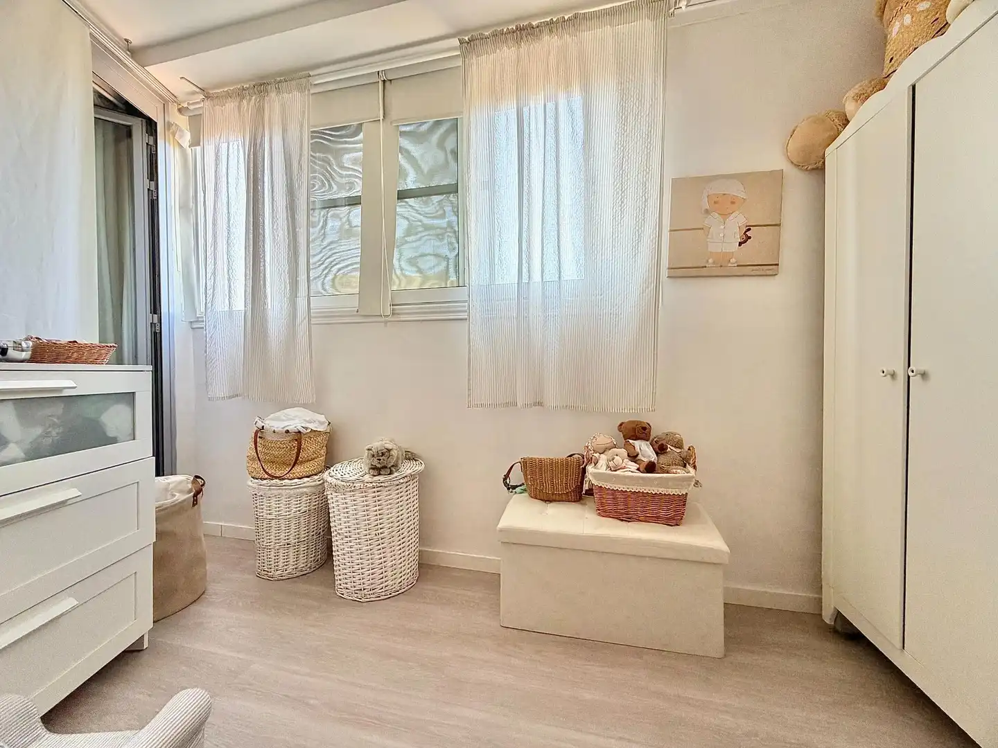 Bedroom of Flat for sale in Terrassa  with Heating, Parquet flooring and Terrace