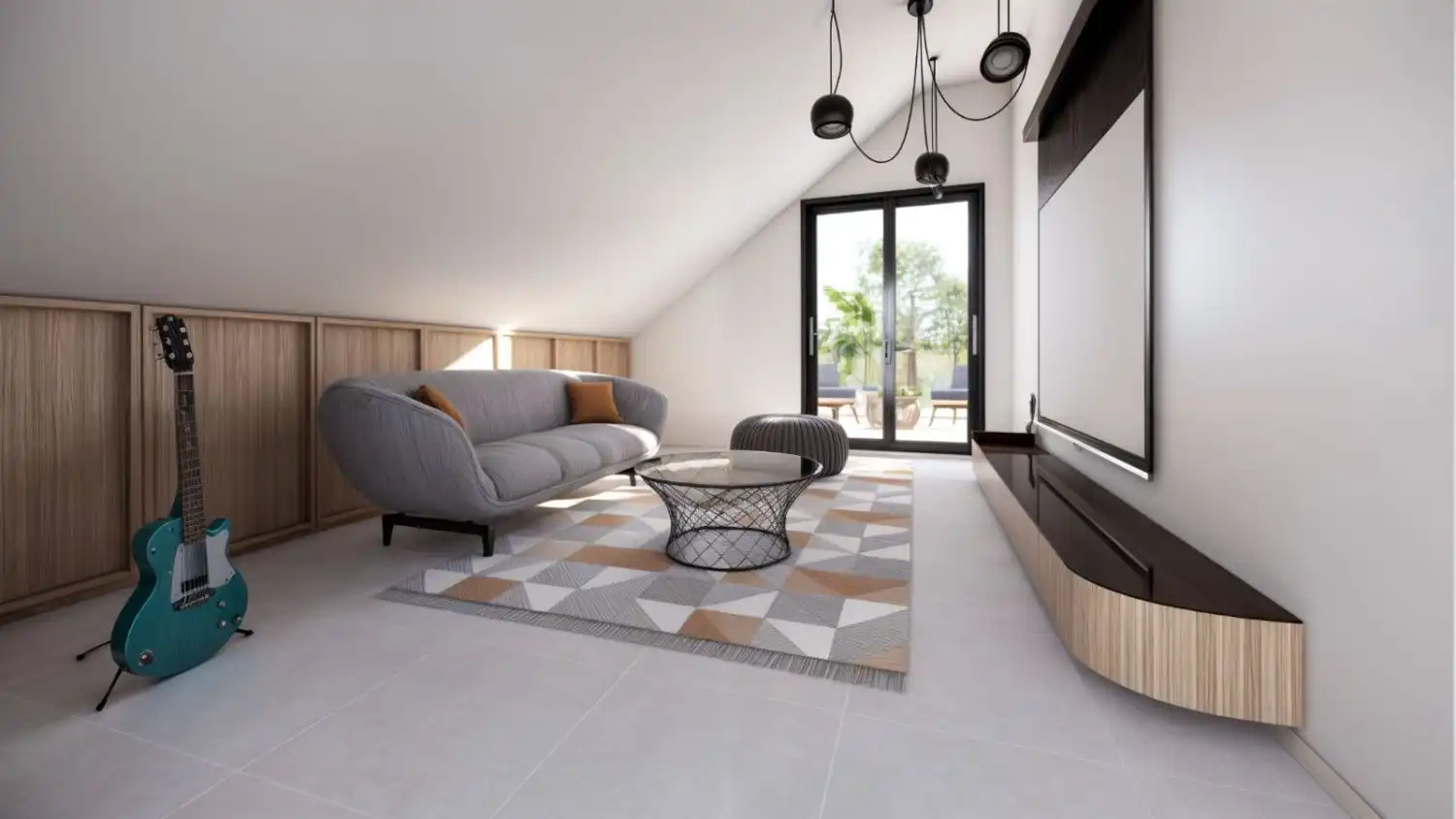 Sala de estar de Piso en venta en Los Palacios y Villafranca con Aire acondicionado y Terraza