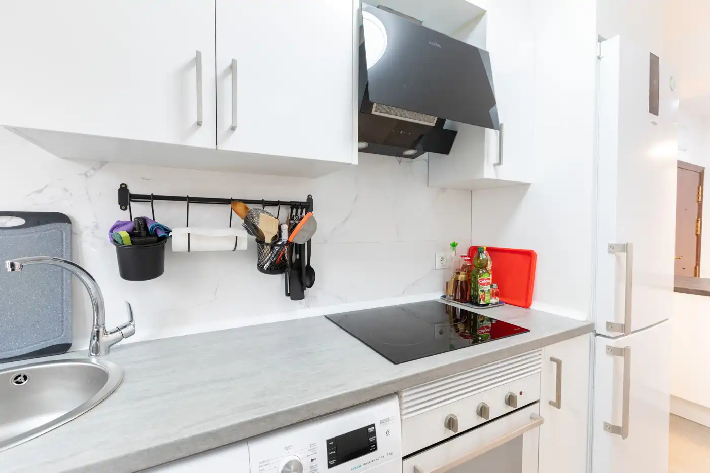 Küche von Wohnung zur Miete in Madrid mit Klimaanlage, Heizung und Möbliert