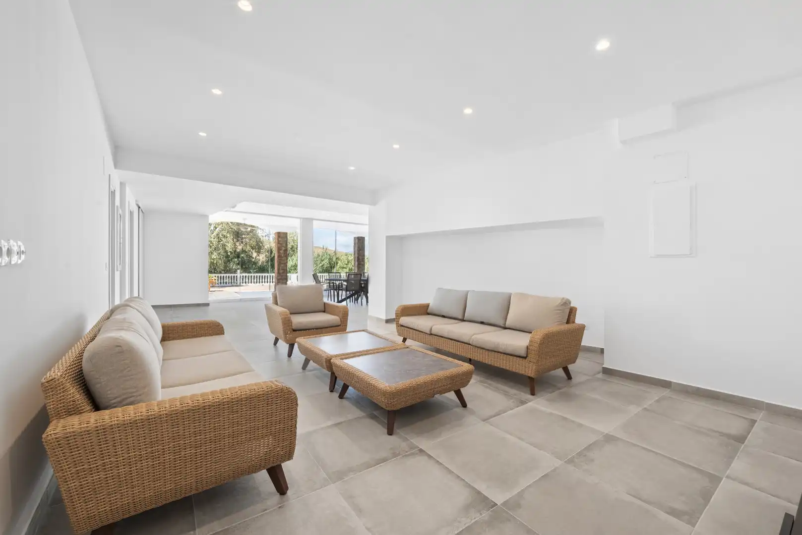 Living room of Houses for sale in Mijas  with Air Conditioner, Private garden and Terrace
