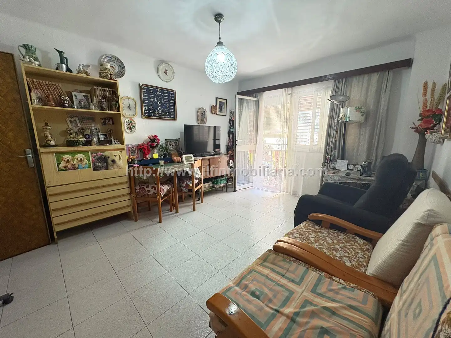 Sala de estar de Piso en venta en  Palma de Mallorca con Terraza, TV y Balcón