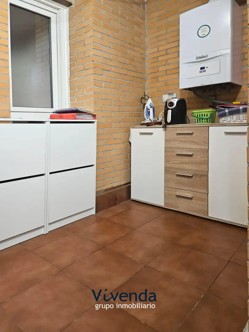 Cocina de Piso en venta en Humanes de Madrid con Calefacción, Jardín privado y Terraza