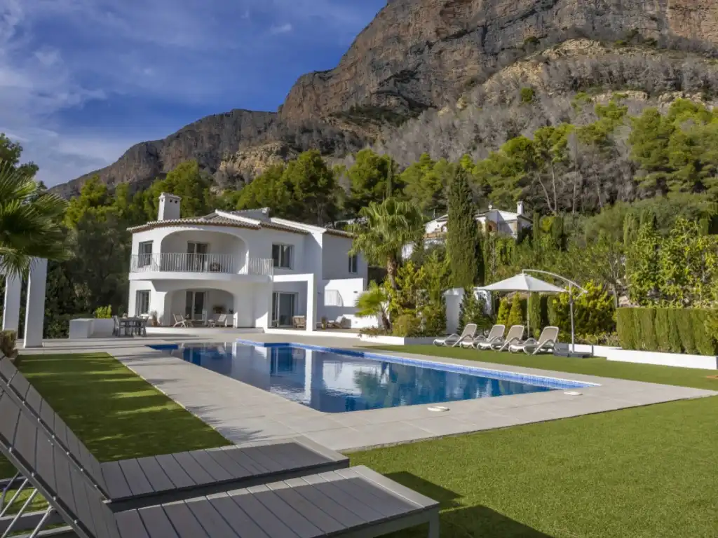 Exterior view of Houses for sale in Jávea / Xàbia  with Air Conditioner, Terrace and Swimming Pool