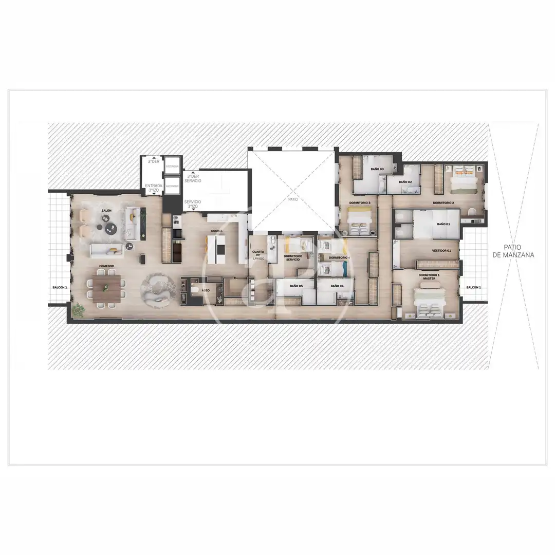 Flat for sale in Madrid  with Air Conditioner, Heating and Terrace