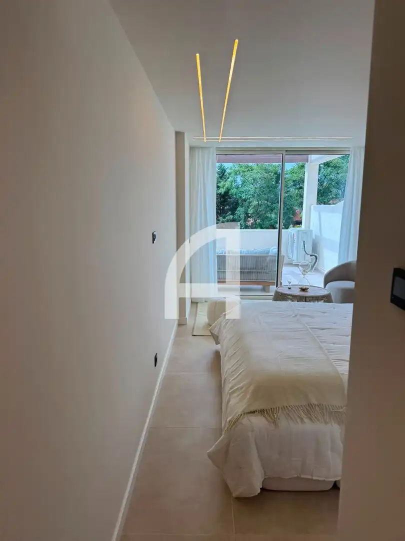 Bedroom of Flat for rent in Marbella  with Air Conditioner, Terrace and Swimming Pool