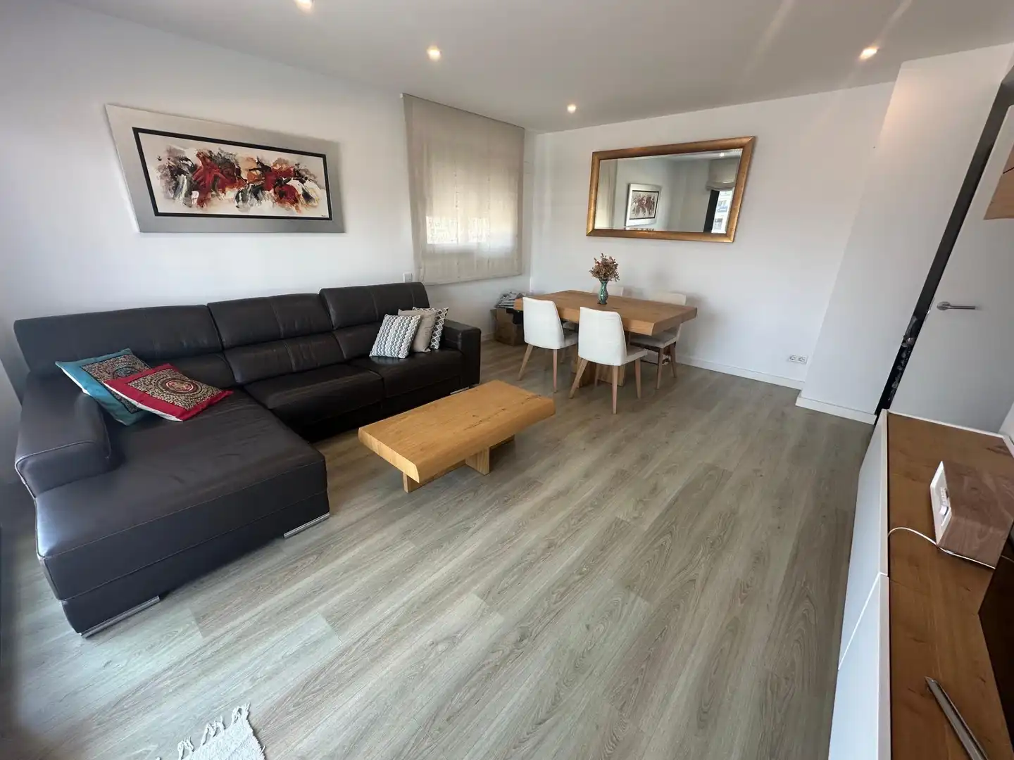 Sala de estar de Piso de alquiler en Badalona con Calefacción, Parquet y Trastero
