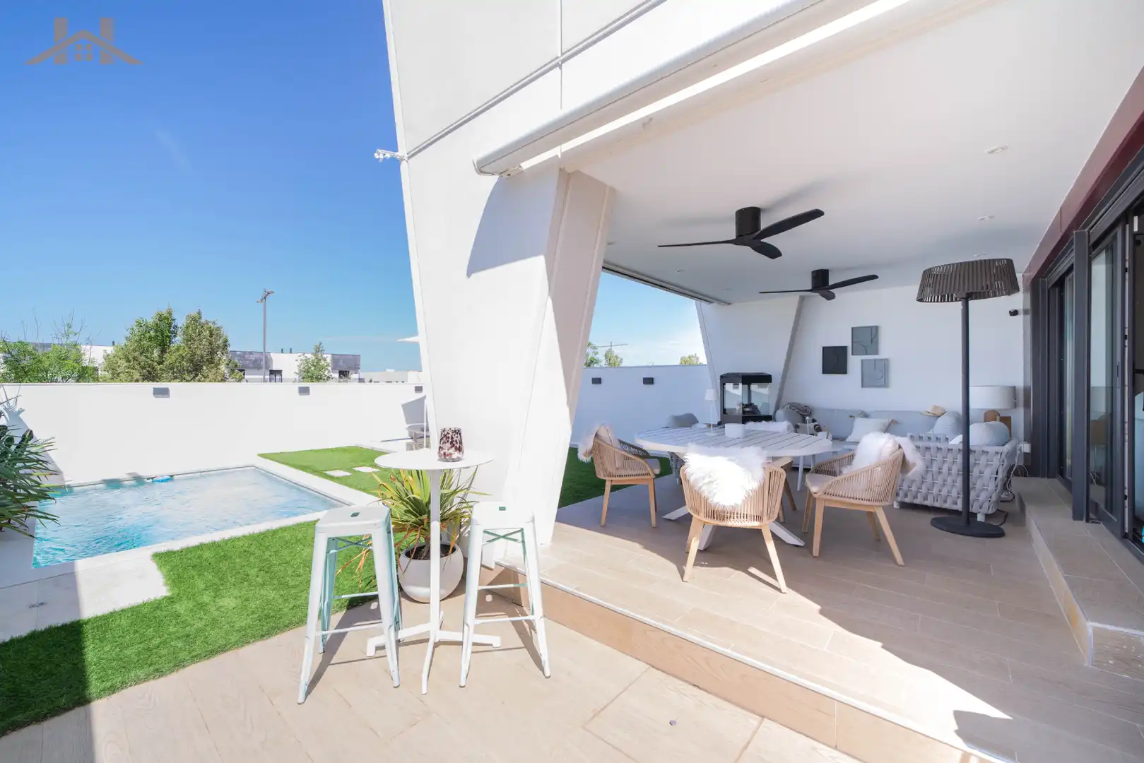 Terrassa de Casa o xalet en venda en Boadilla del Monte amb Calefacció, Jardí privat i Parquet