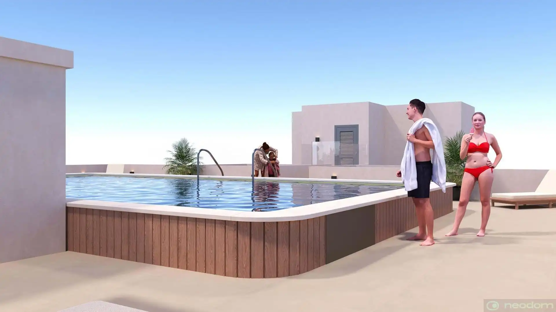 Piscina de Àtic en venda en San Miguel de Salinas amb Aire condicionat, Terrassa i Piscina