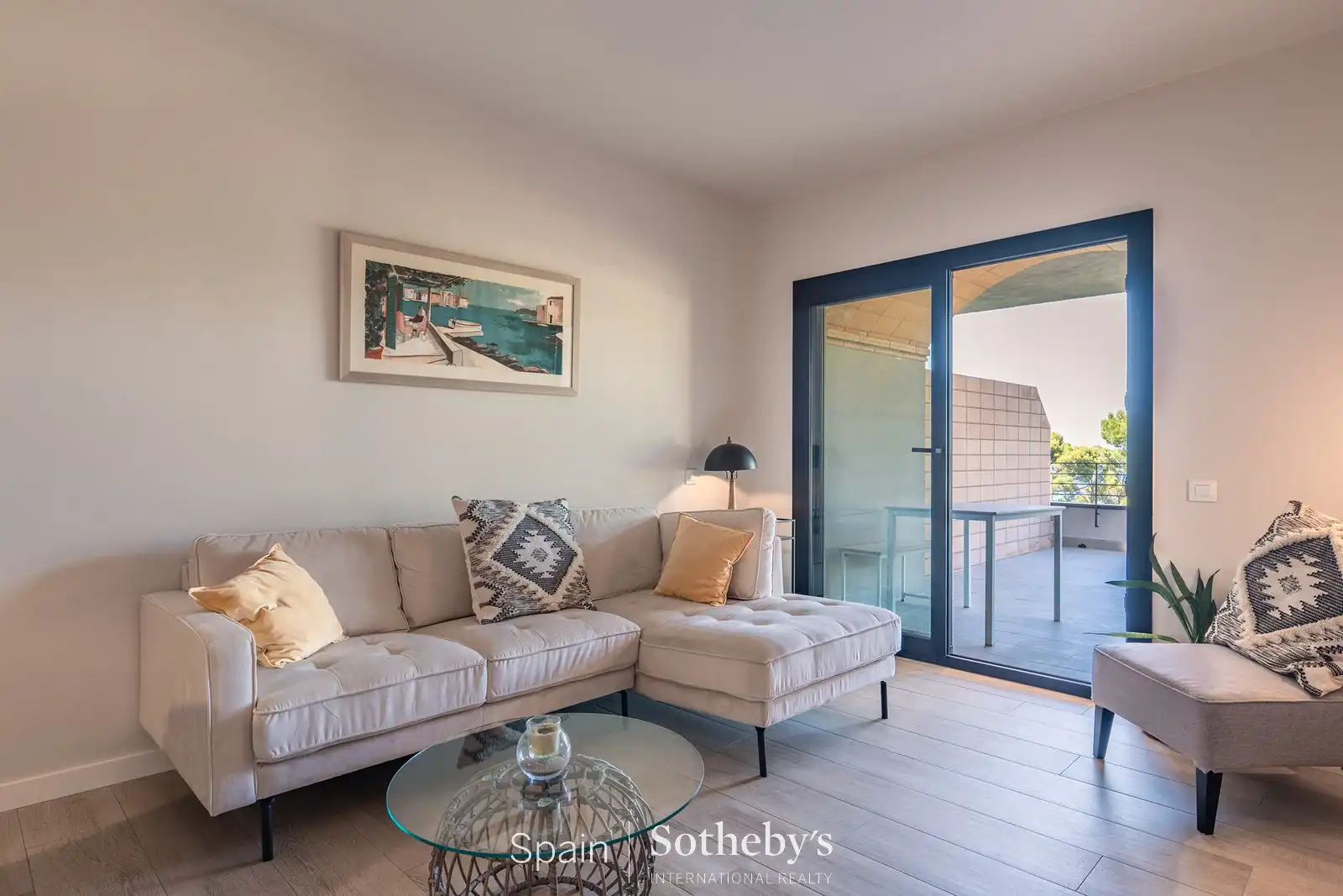 Sala d'estar de Apartament en venda en Begur amb Aire condicionat, Terrassa i Piscina comunitària