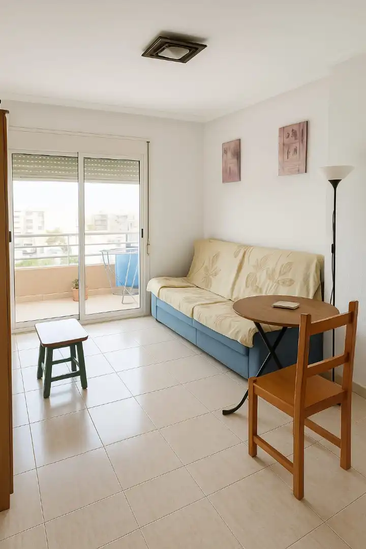 Sala d'estar de Pis en venda en Torrevieja amb Calefacció, Terrassa i Moblat