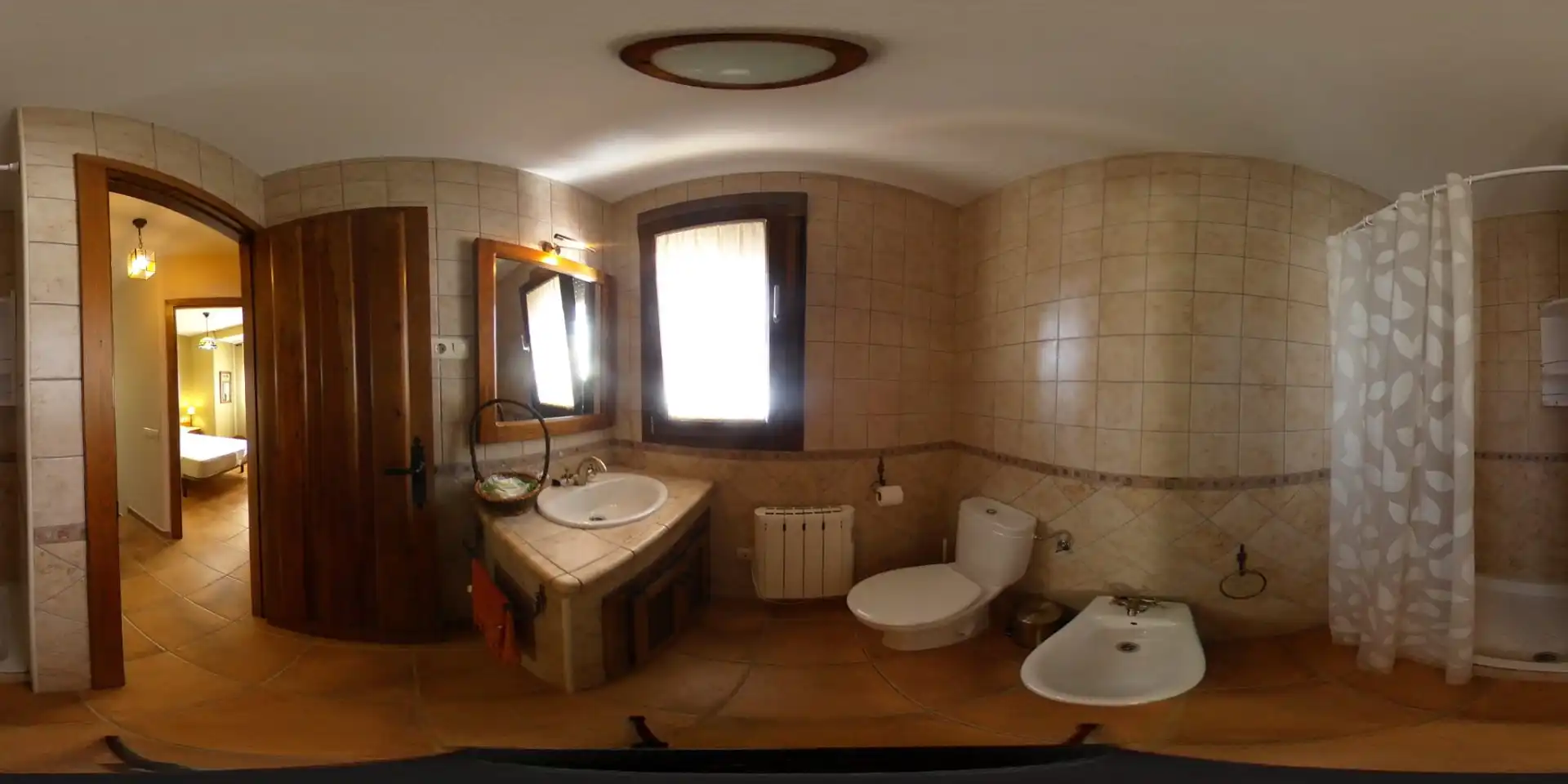 Badezimmer von Country house zum Verkauf in Barrado mit Heizung, Möbliert und Waschmaschine