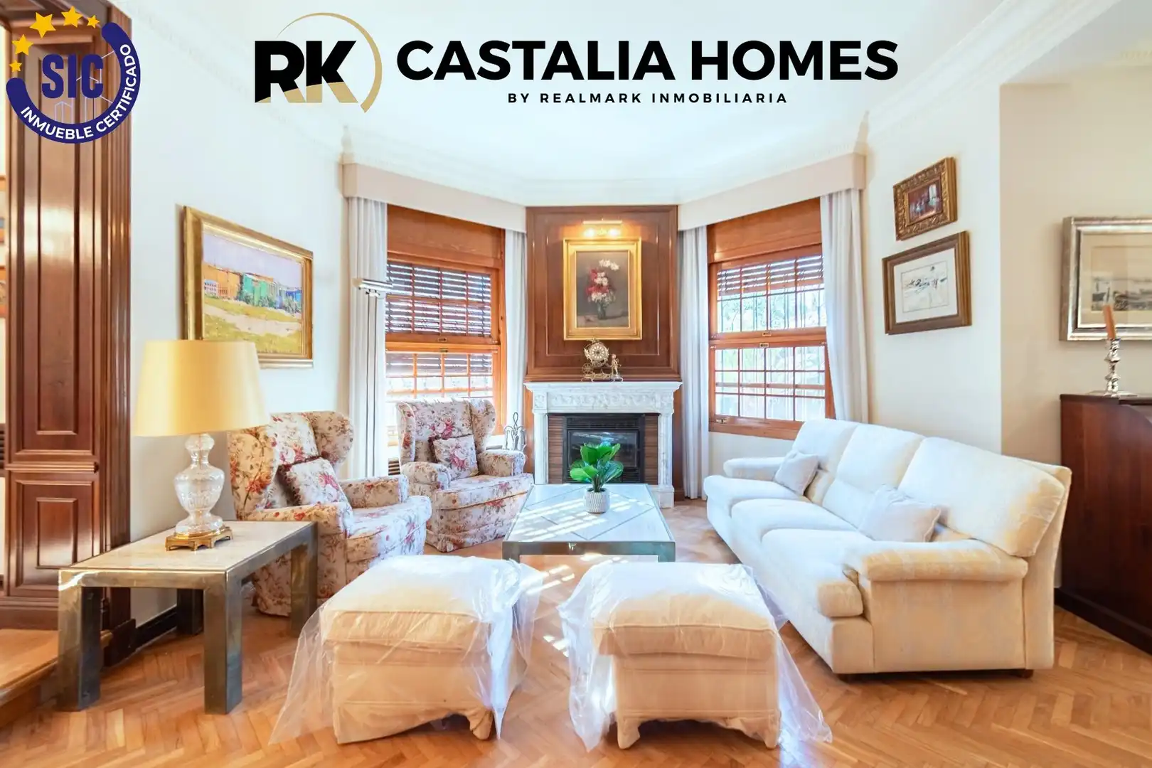 Sala de estar de Casa o chalet en venta en Castellón de la Plana / Castelló de la Plana con Calefacción, Jardín privado y Parquet