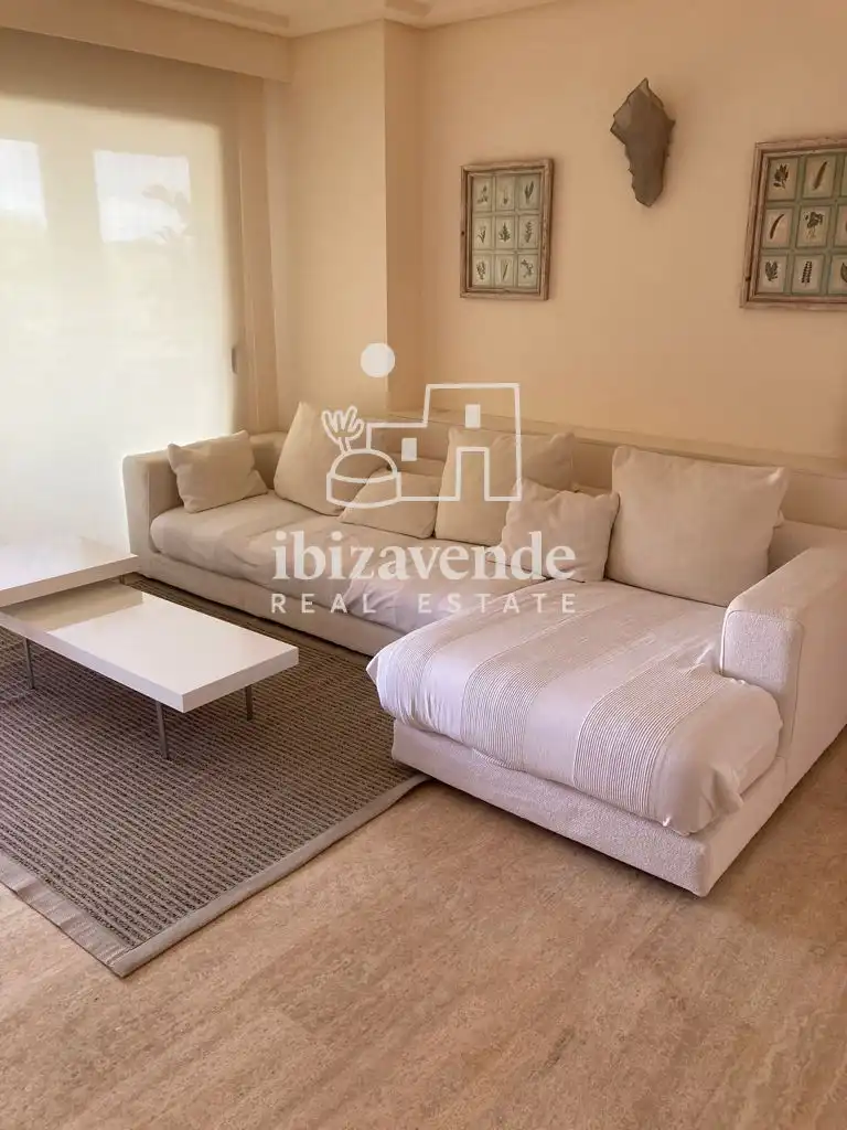 Sala d'estar de Pis en venda en Santa Eulària des Riu amb Aire condicionat, Calefacció i Terrassa