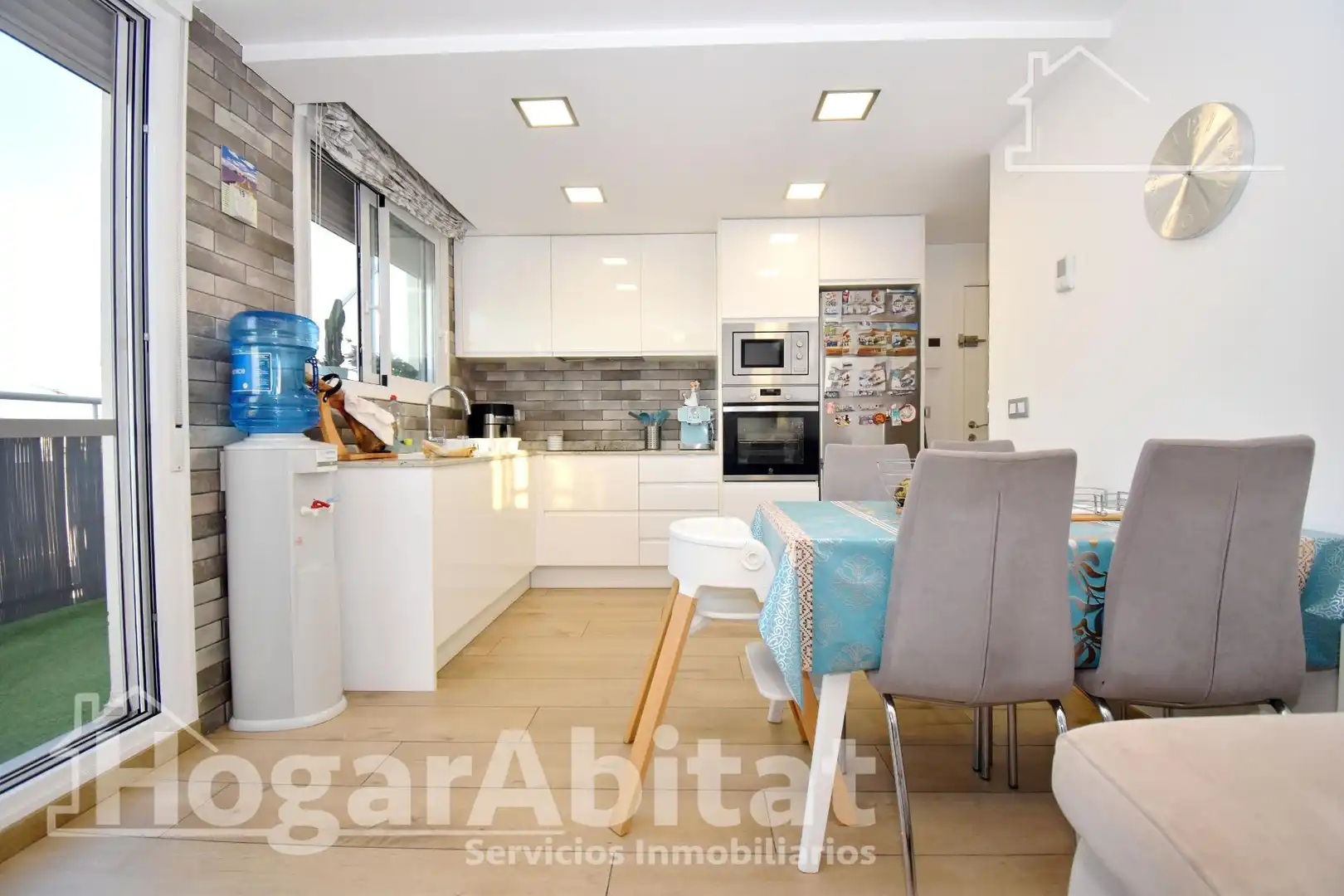 Cocina de Ático en venta en Castellón de la Plana / Castelló de la Plana con Aire acondicionado, Calefacción y Terraza