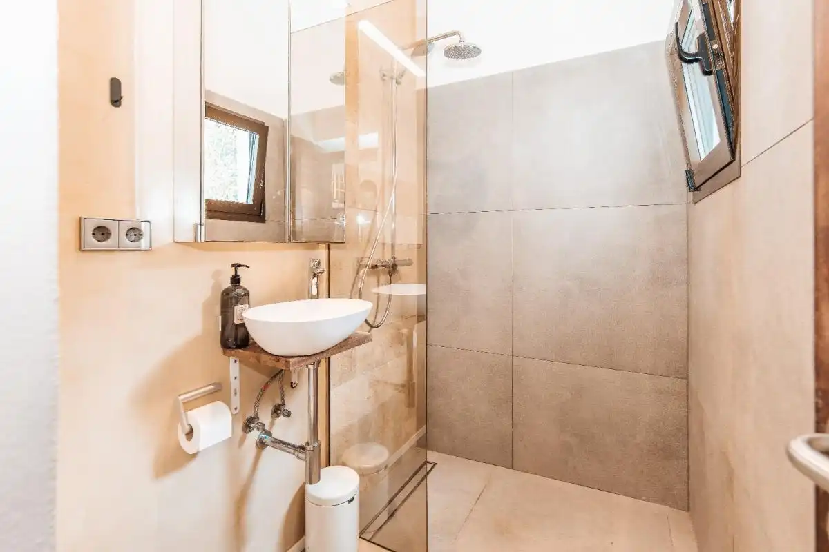 Baño de Planta baja en venta en Sant Josep de sa Talaia con Aire acondicionado, Calefacción y Jardín privado