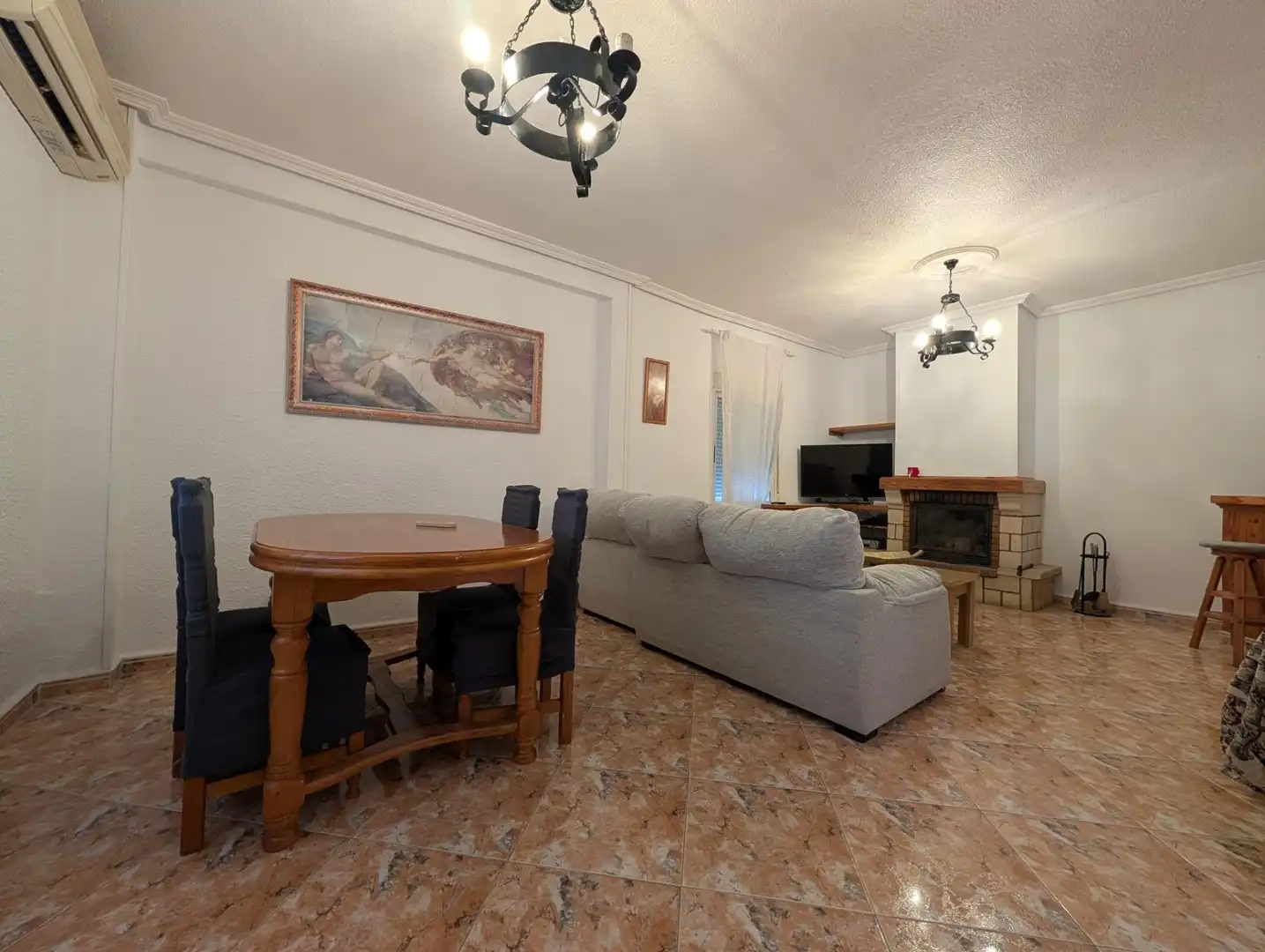 Sala de estar de Casa o chalet en venta en Aspe con Aire acondicionado y Piscina