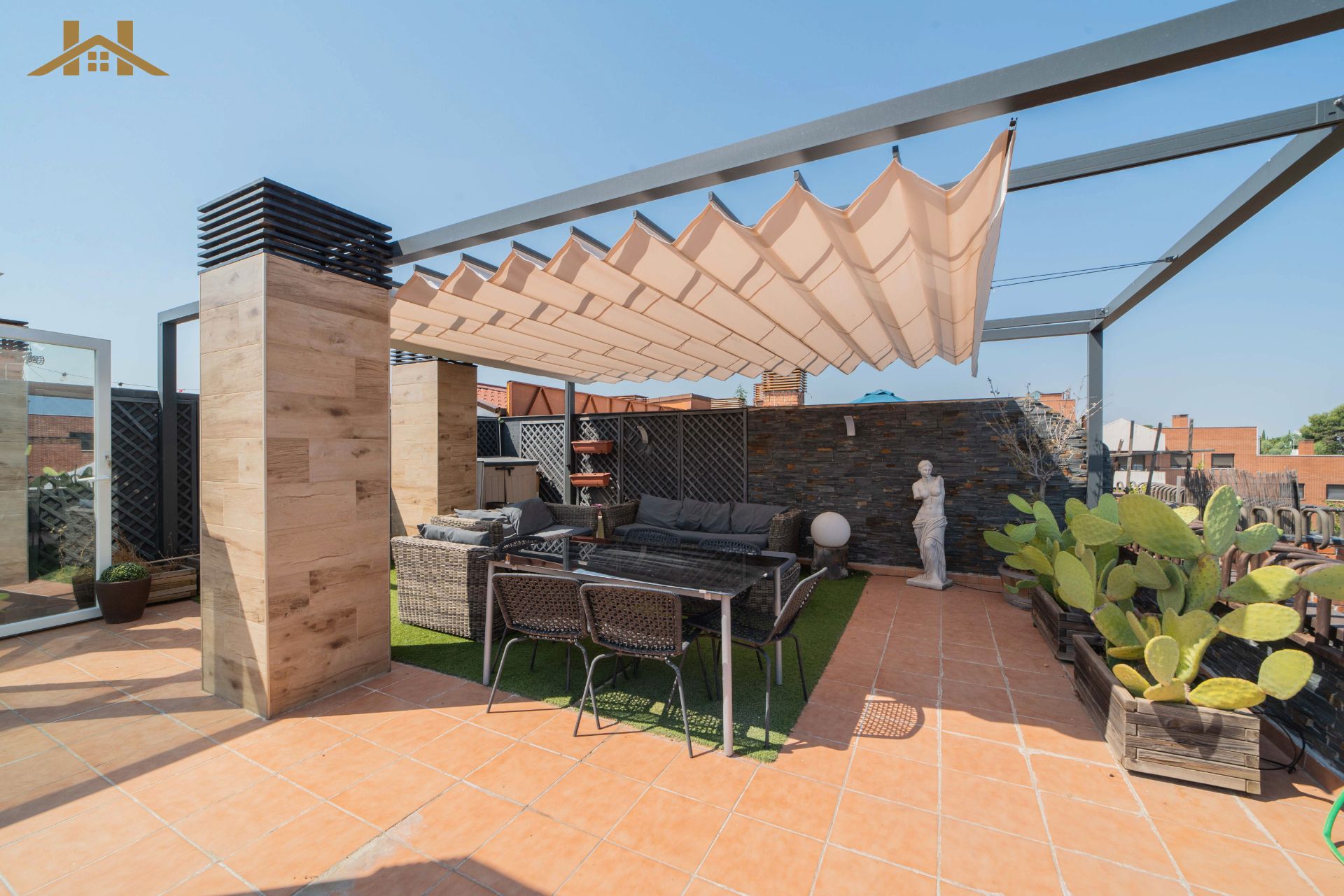 Terrace of Duplex for sale in Pozuelo de Alarcón  with Air Conditioner, Heating and Terrace